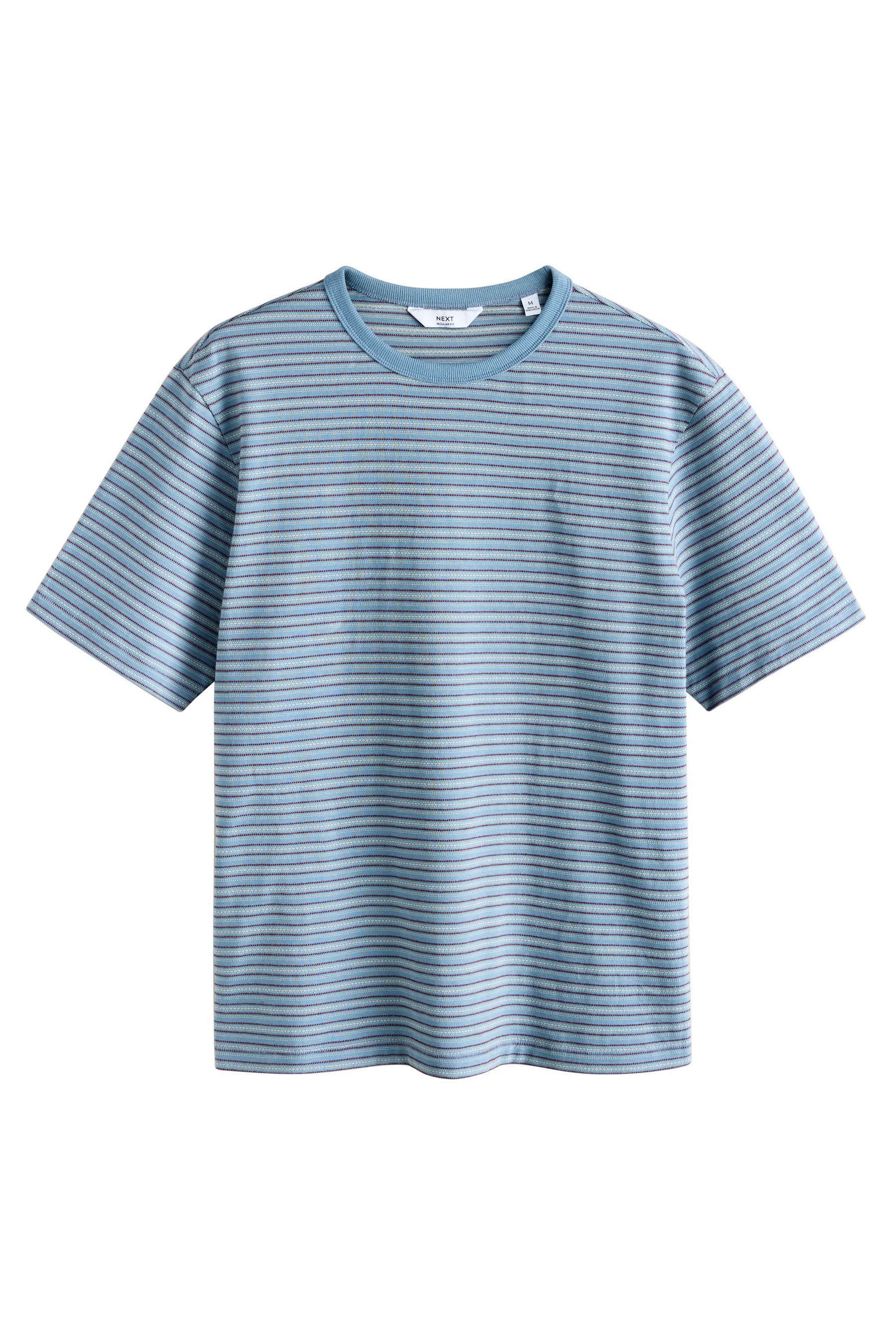 T-Shirt Regular Fit T-Shirt mit horizontalen Streifen