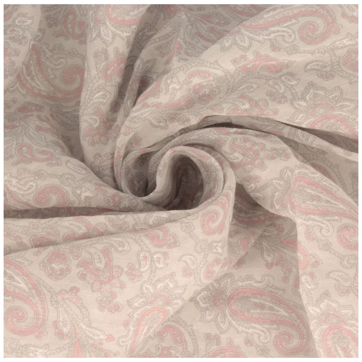 Breiter Schal, Asymmetrischer Trachtenschal mit Nierenmuster