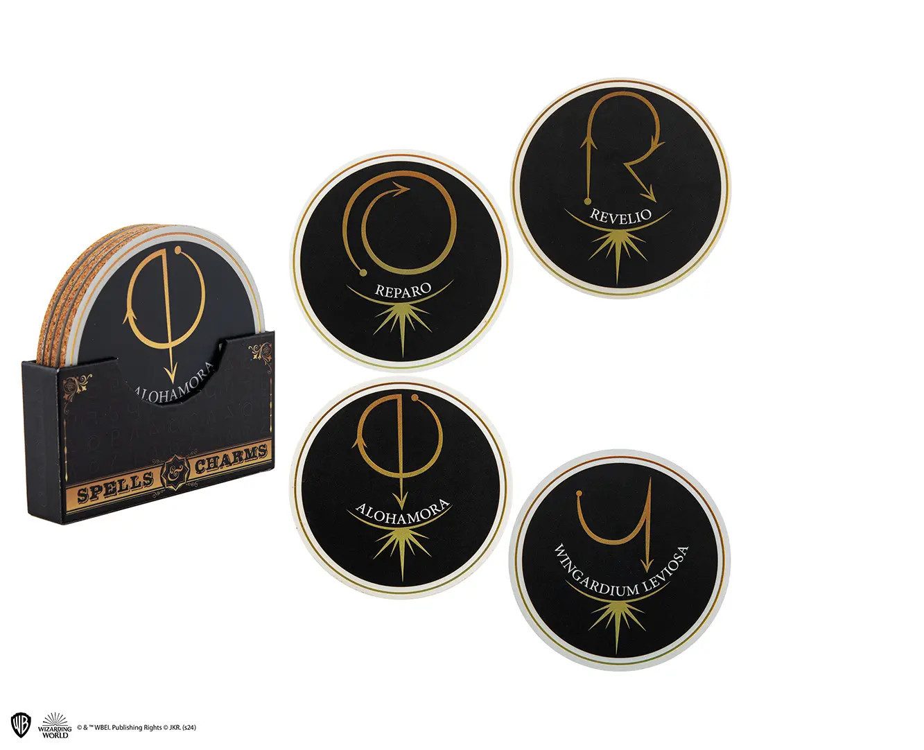 Cinereplicas Getränkeuntersetzer 4er Set Untersetzer - Charms - Harry Potter, 4-tlg.