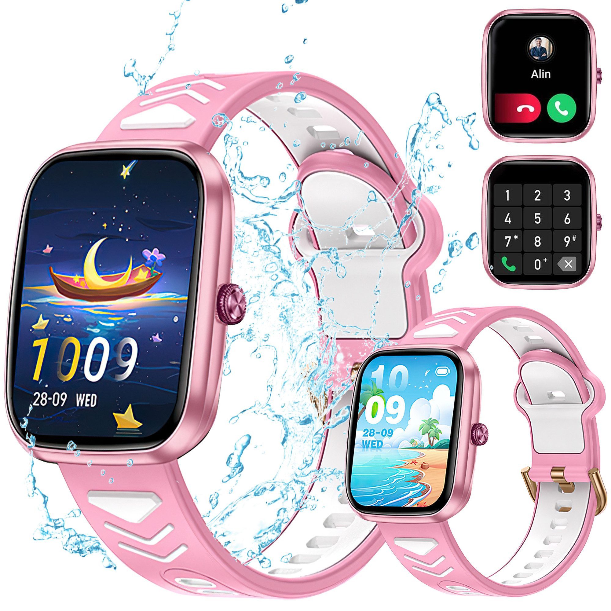 Forrlite Kinder Smartwatch für Jungen und Mädchen Smartwatch (IP68 wasserdichte Fitness Aktivitäts Tracker Uhr,Herzfrequenz Schlafmonitor,20+ Sportmodi,Schrittzähler,Wecker,Kindergeschenke für Teenager ab 5 Jahren cm)