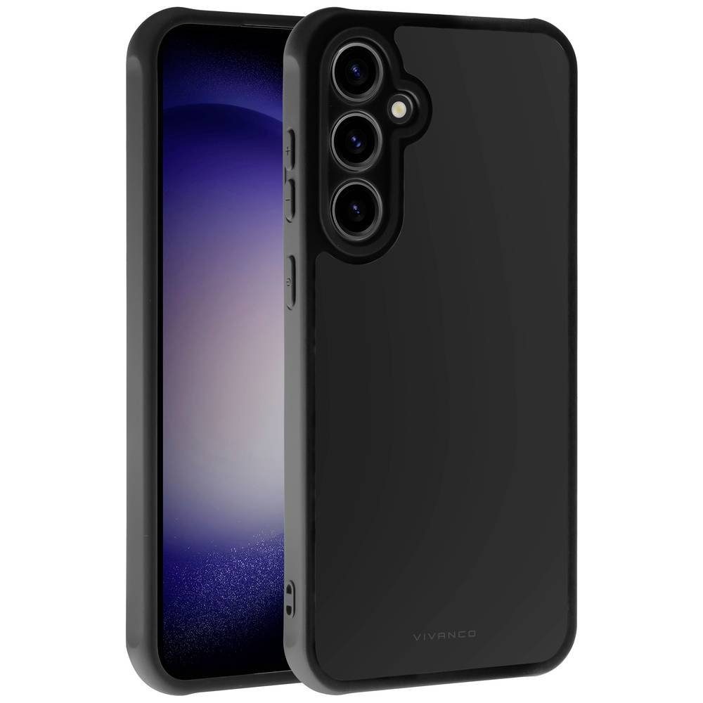 Vivanco Handyhülle Frosted Cover, Schutzhülle für Galaxy S23 FE, Induktives Laden, Mattierte