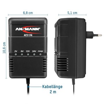 ANSMANN AG KFZ-Ladegerät für 2v/6V/12/24V Autobatterie – Vollautomatisch Universal-Ladegerät