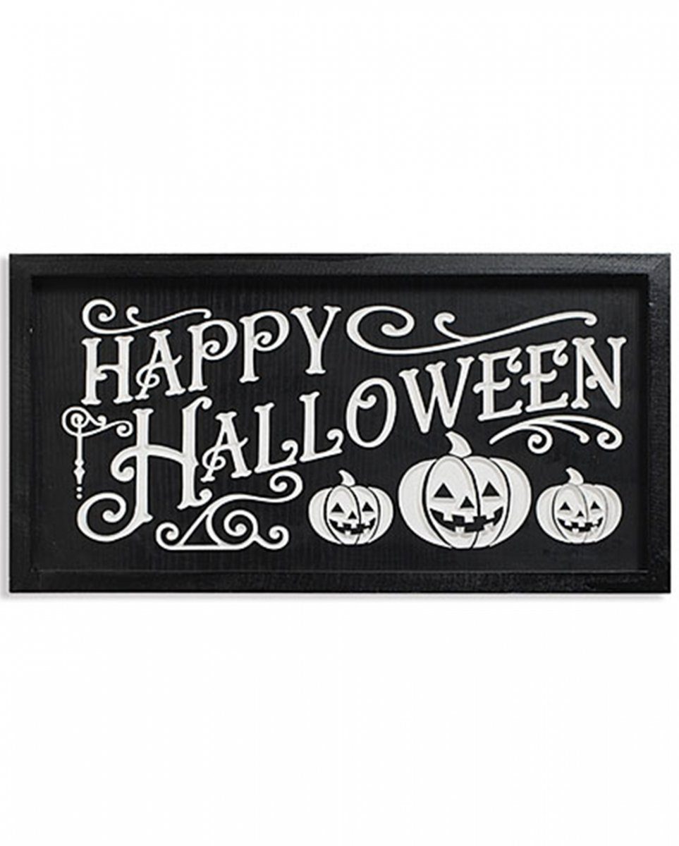 „Happy im Wandbild Horror-Shop Graviertes Vintage Halloween“ Hängedekoration L