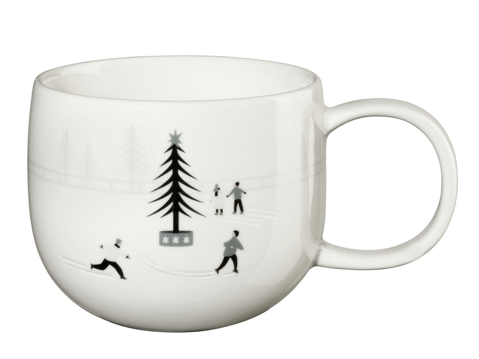 ASA SELECTION Becher joy Henkelbecher ice skating 0,4l, new bone china