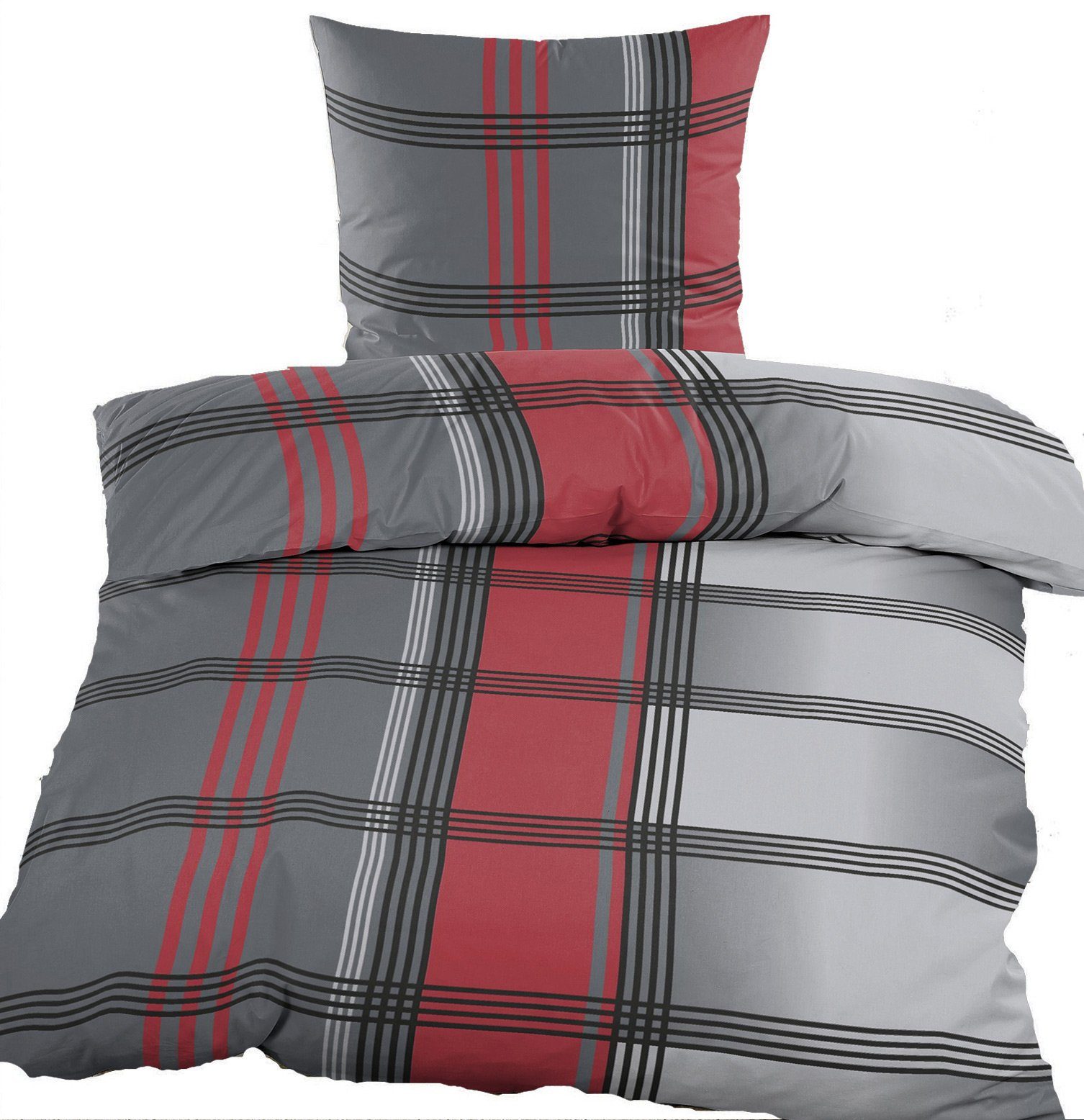 KH-Haushaltshandel Bettwäsche 2-tlg. Bettwäsche Biber Winter Bettwäsche 135 günstig online kaufen