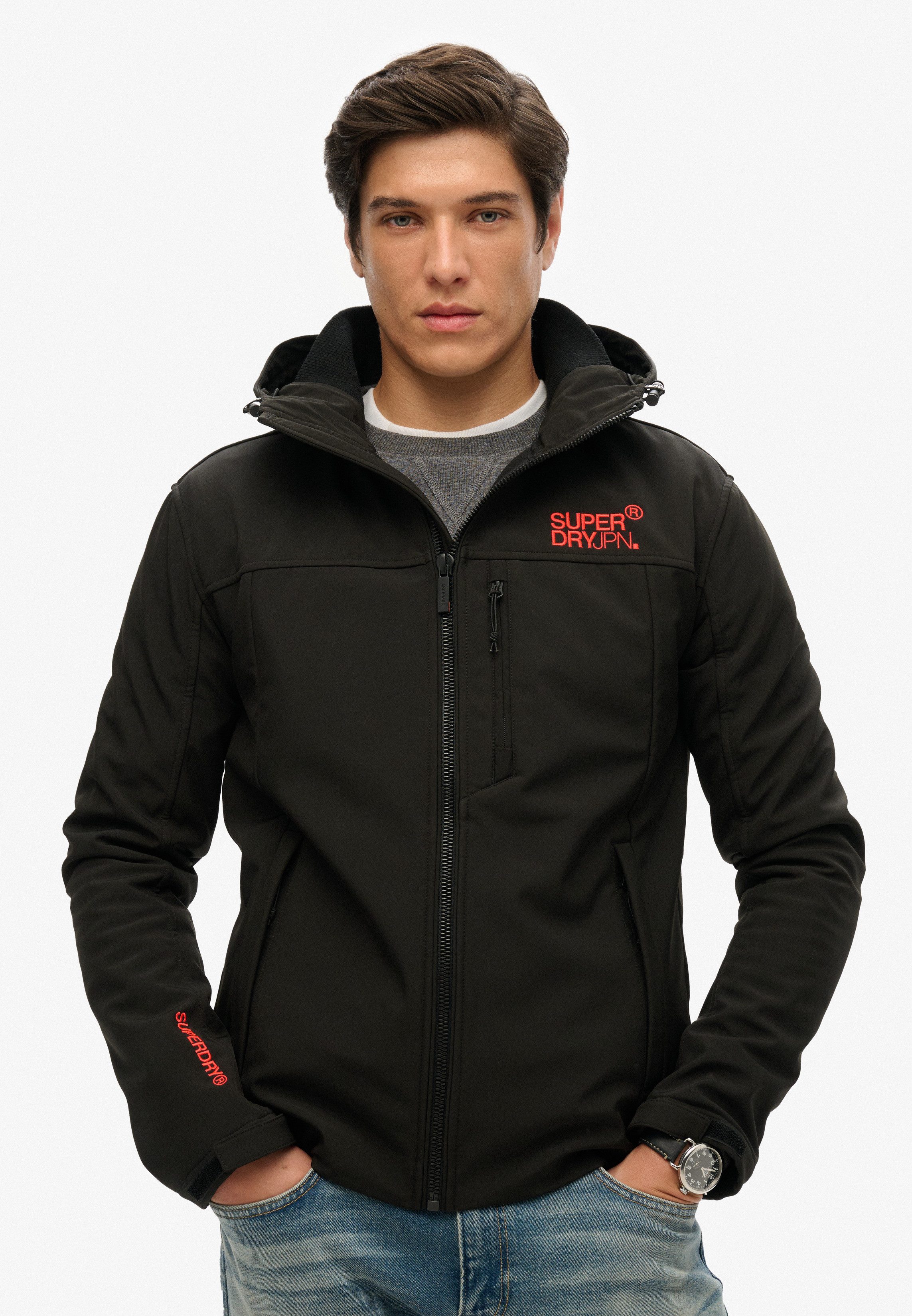 Superdry Outdoorjacke HOODED SOFT SHELL TREKKER JKT