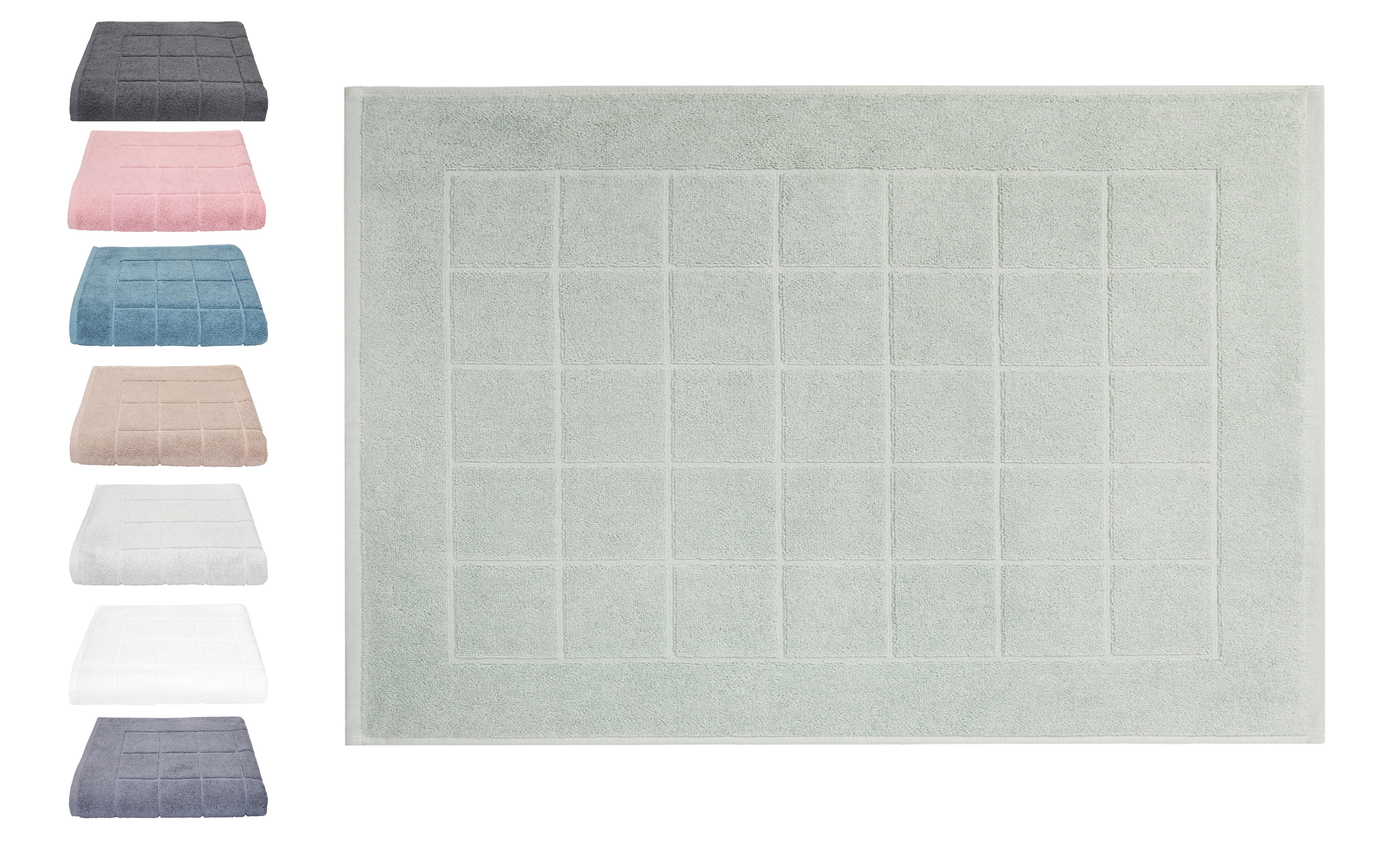 Betz Badematte Badvorleger Berlin Größe 50x70 cm Qualität 650 g/m², beidseitig nutzbar, Baumwolle, maschinenwäsche
