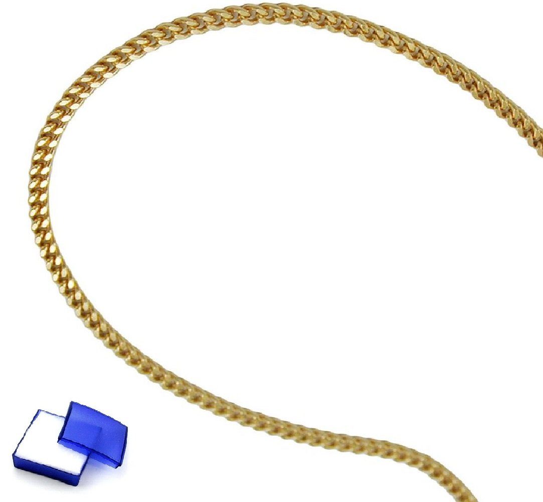 unbespielt Goldkette »Dünne Halskette Kette 1 mm Panzerkette diamantiert 9  Karat Gold 38 cm inklusive Schmuckbox«, Goldschmuck für Damen und Herren  online kaufen | OTTO