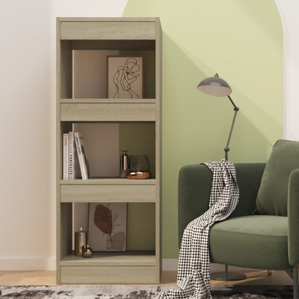vidaXL Bücherregal Bücherregal/Raumteiler Sonoma-Eiche 40x30x103 cm günstig online kaufen