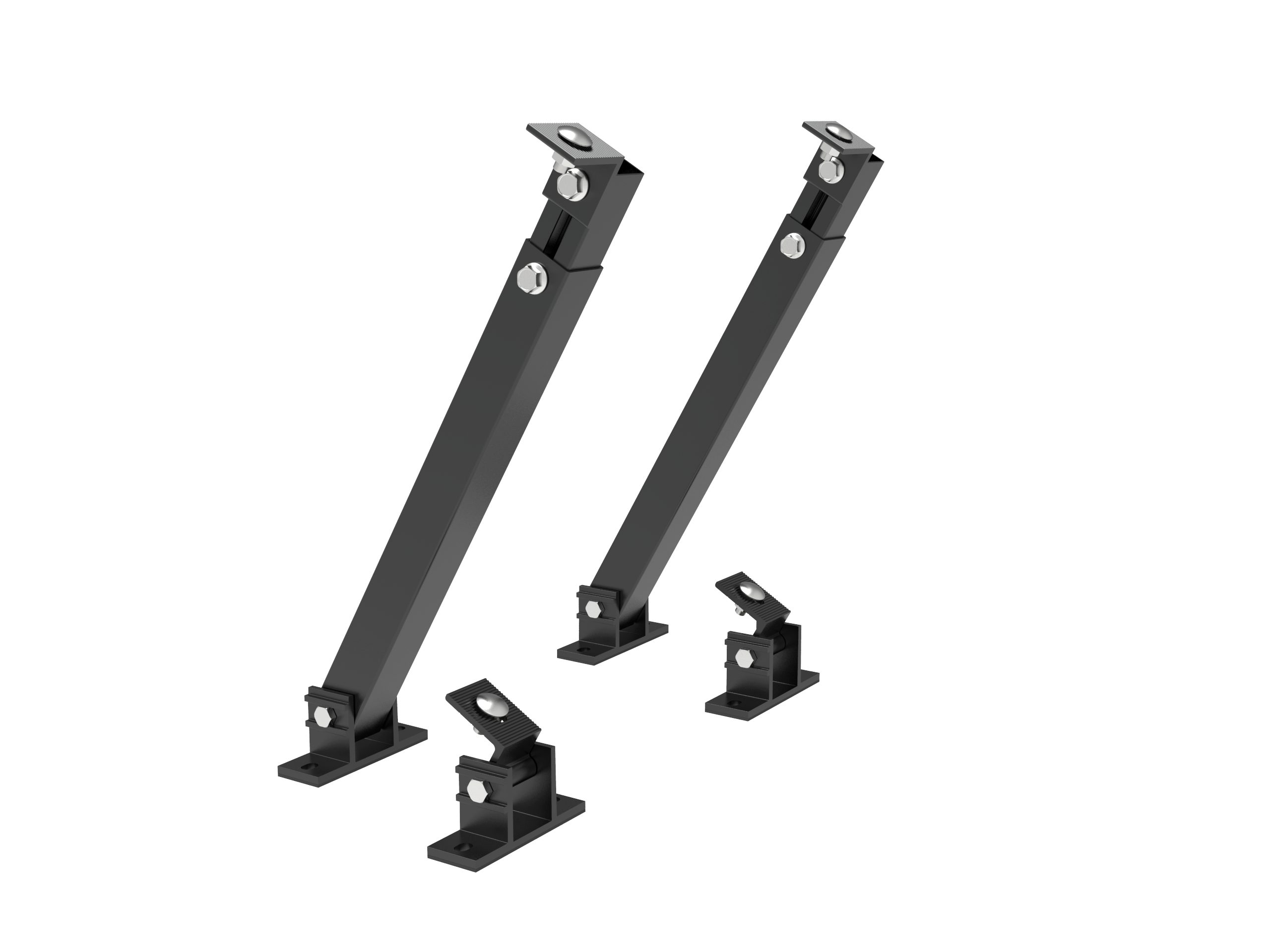 Kseng Solarmodul-Halterung Solarpanel Halterung für Flachdach 10–35° Verstellbarer winkel, (Edelstahlschrauben Inklusive) – Bild 5 von 5