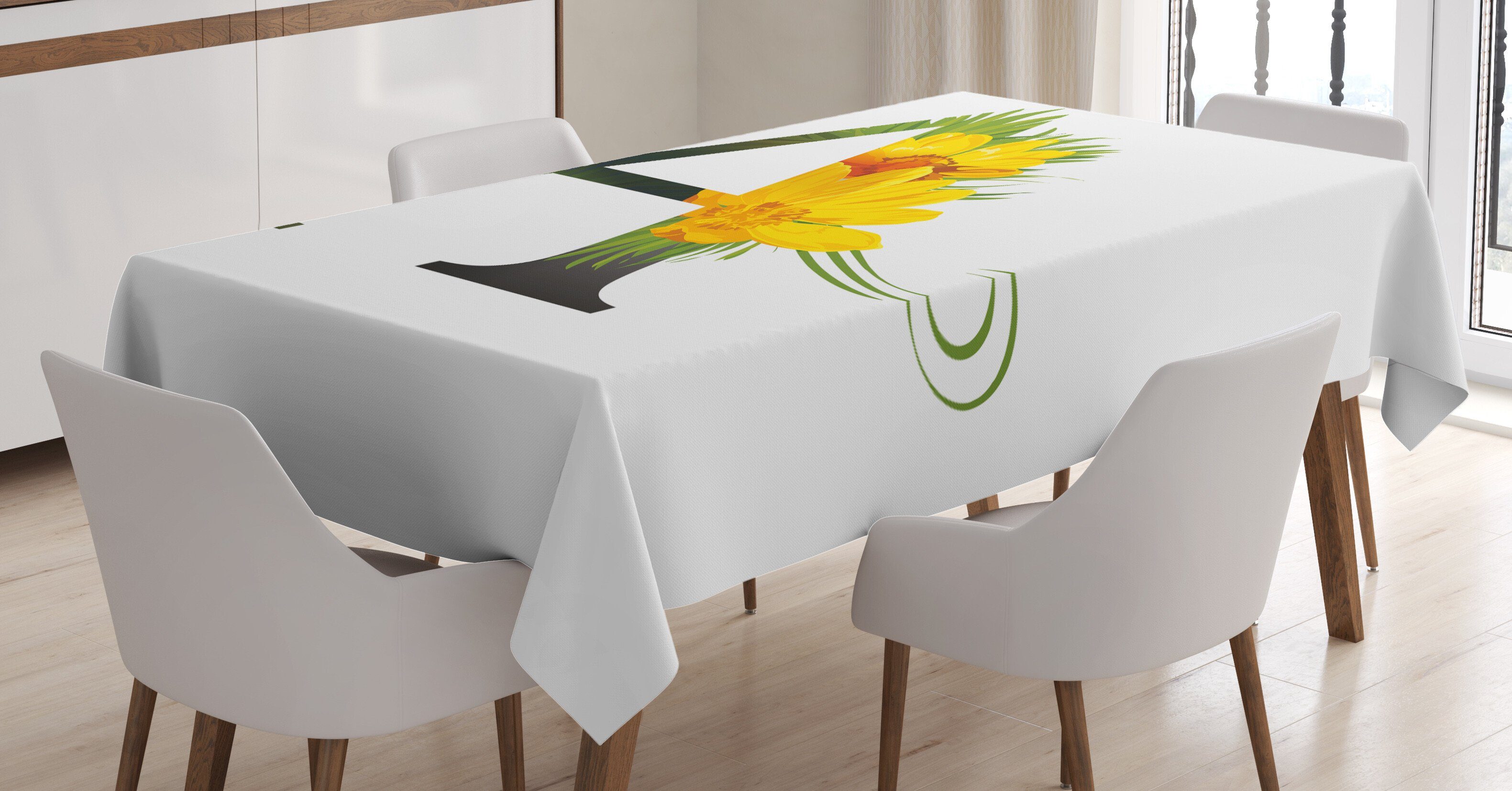 Farben, Abakuhaus Farbfest den Buchstabe Außen Waschbar Klare Floweringlphabet geeignet Für Bereich a Tischdecke