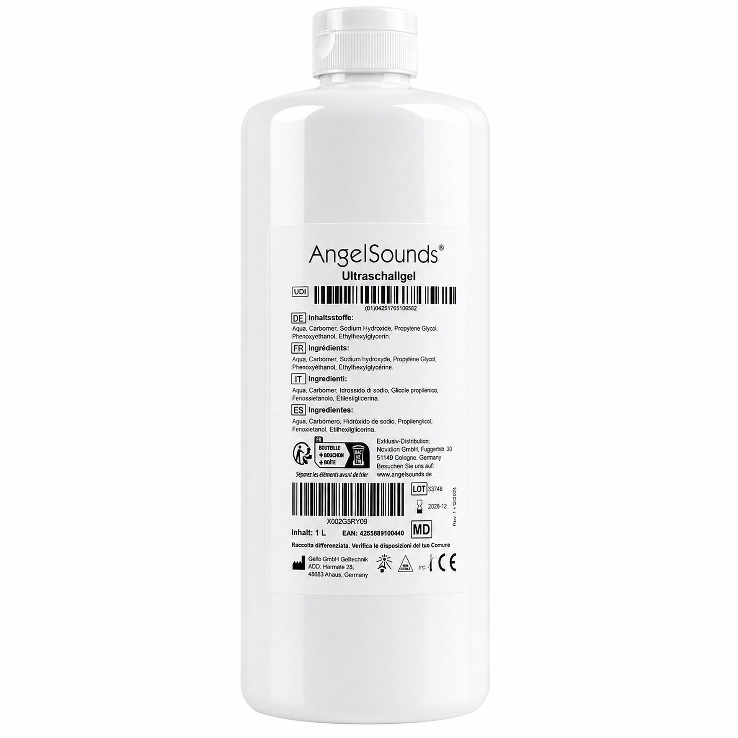 AngelSounds Babyphone AngelSounds - Ultraschallgel - 1.000 ml