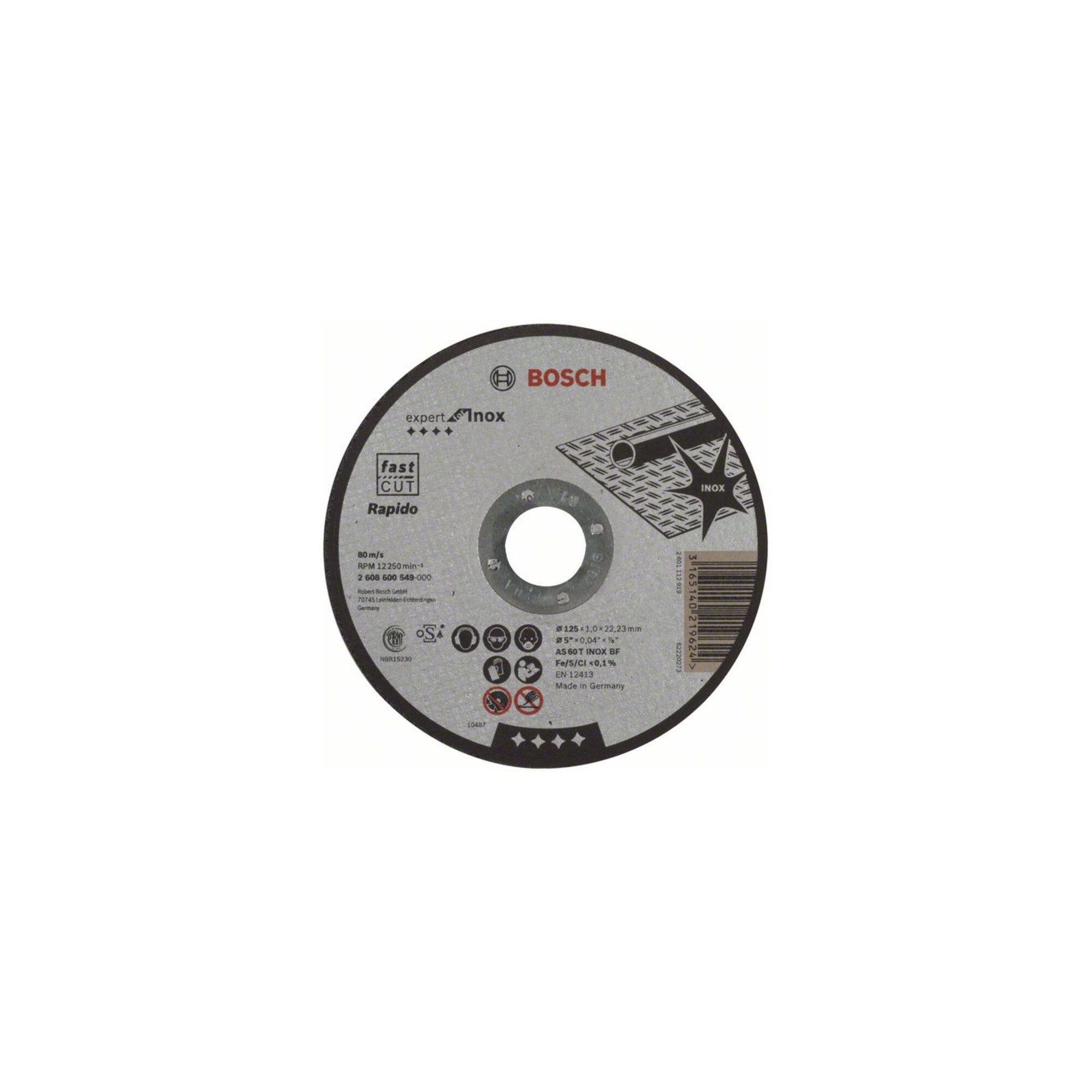 Bosch Professional Trennscheibe Bosch Power Tools Trennscheibe 1 mm 125mm 2608600549 25 Stk