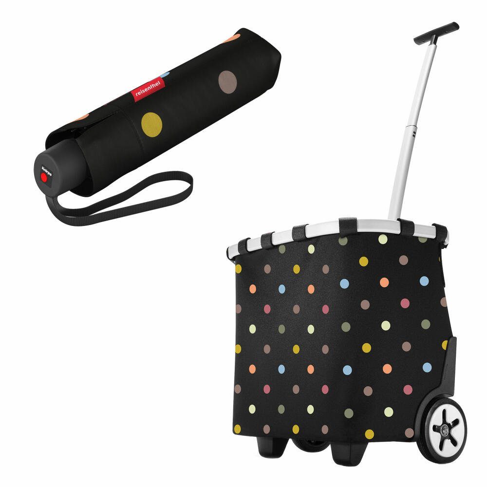 REISENTHEL® Einkaufstrolley carrycruiser Set Dots, mit umbrella pocket classic