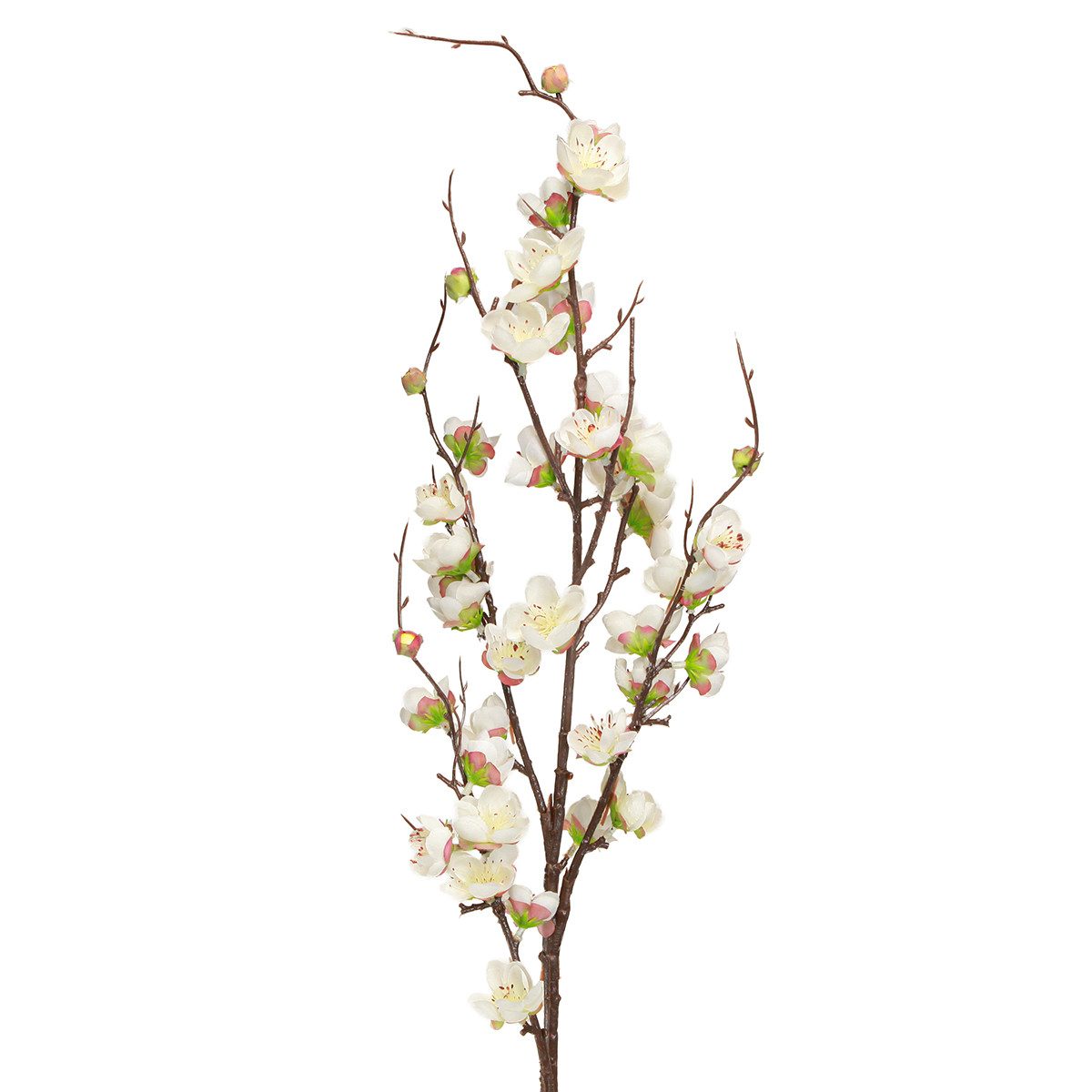 Kunstblume Weiße Kirschblüten Deko Zweig 96cm 2er Set Kunstblumen