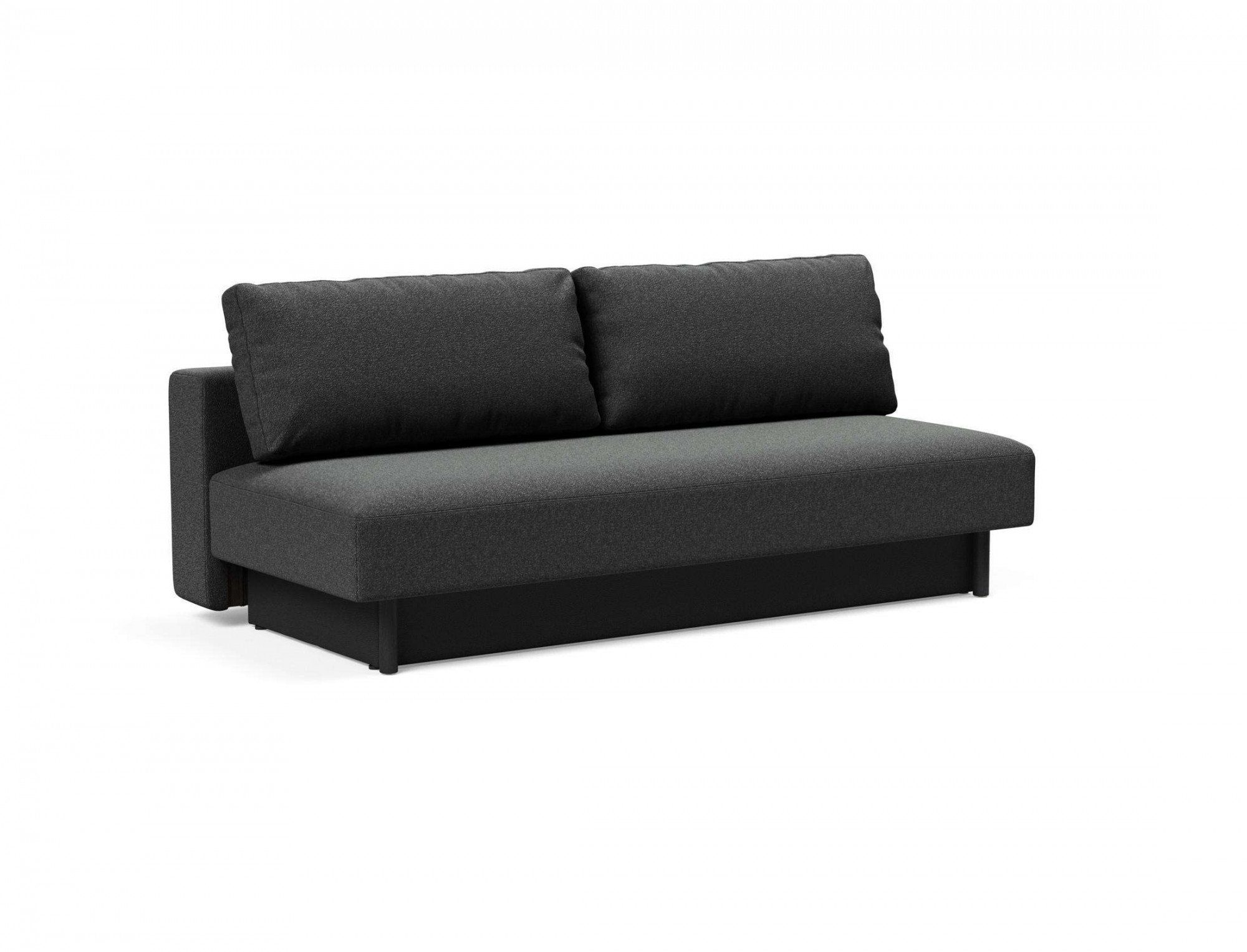 LIVING bedarf wenig Bettkasten,minimalistischem INNOVATION Merga 3-Sitzer Stellfläche Schlafsofa, Design, großem ™