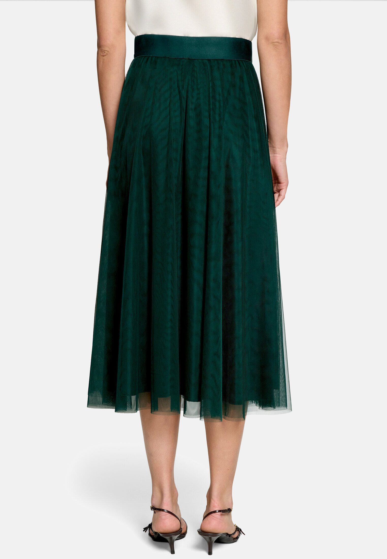 Zero Midirock Damen mit elastischem Bund Material.