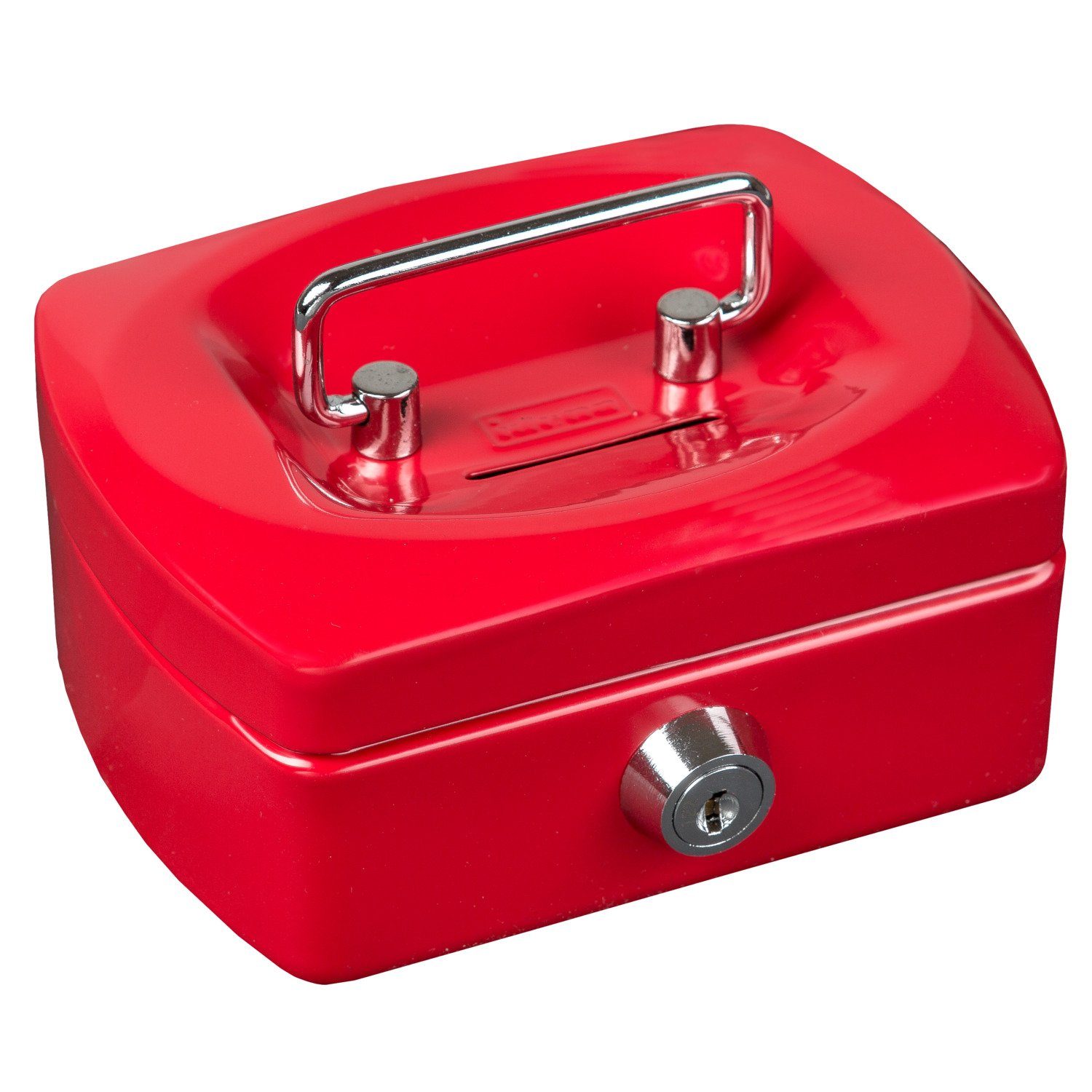 Idena Spardose Idena 50032 - Geldkassette Mini, Größe 125 x 95 x 60 mm, Farbe Rot, 1