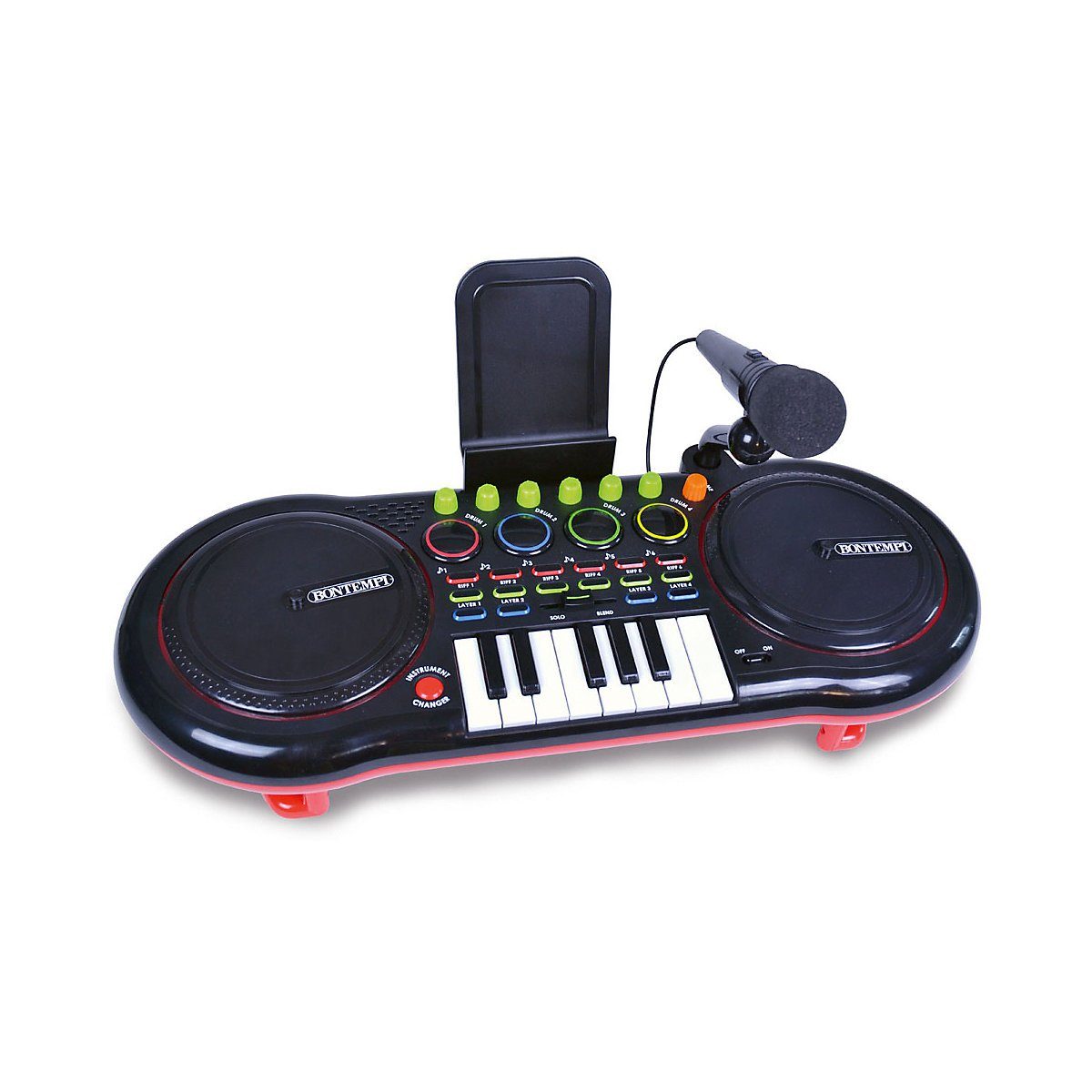 Bontempi Spielzeug-Musikinstrument DJ Mixer mit Mikrofon