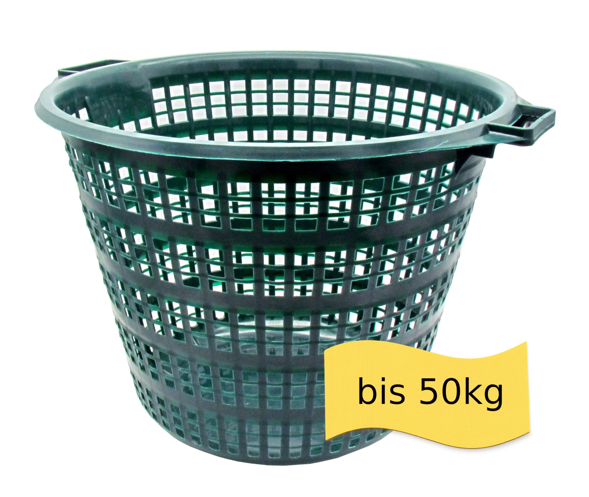 steinwohn Allzweckkorb Erntekorb aus Kunststoff – 2 Größen (bis 25kg / 50kg), robuster Obst- & Gemüsekorb mit Griffen