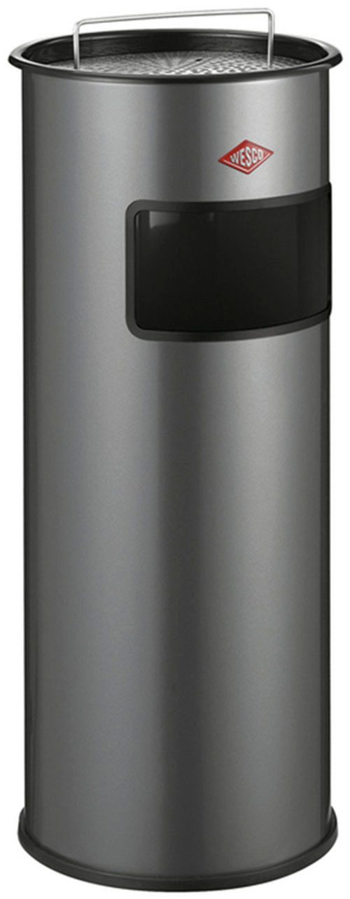 WESCO Aschenbecher Standascher 50 L mit Sieb, mit Einwurfschlitz und Sieb