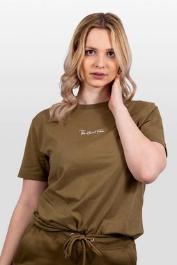 TheHeartFam T-Shirt Nachhaltiges Bio-Baumwolle Tshirt Navy Grün Kompass Herren Frauen Hergestellt in Portugal / Familienunternehmen