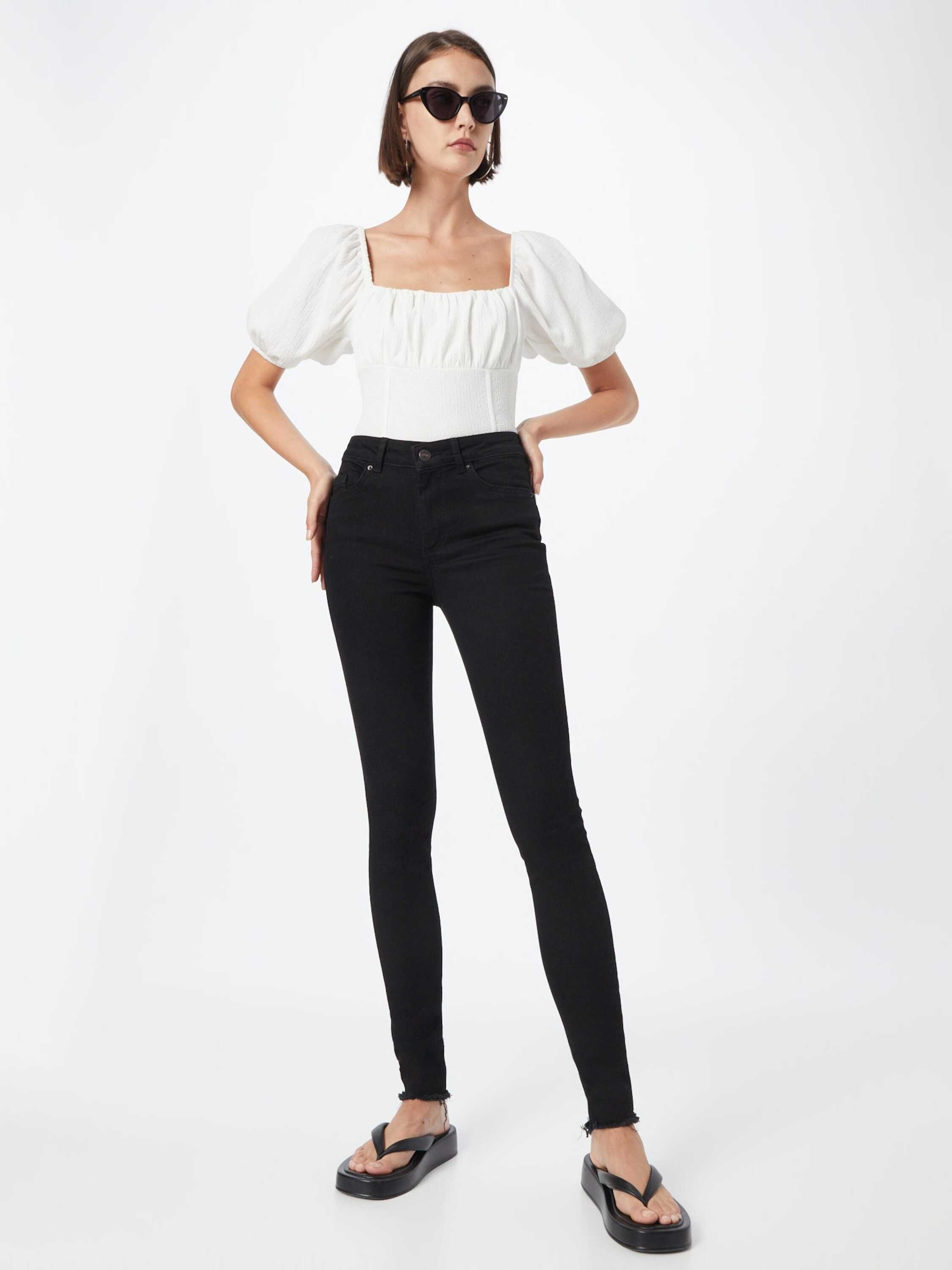 pieces Skinny-fit-Jeans Delly (1-tlg) Plain/ohne Details