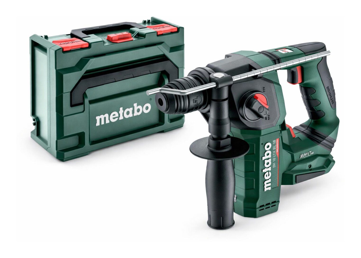 metabo Akku-Kombibohrhammer PowerMaxx BH 12 BL 16, 12 V, max. 730 U/min, Hammer Ohne Akku in metaBOX