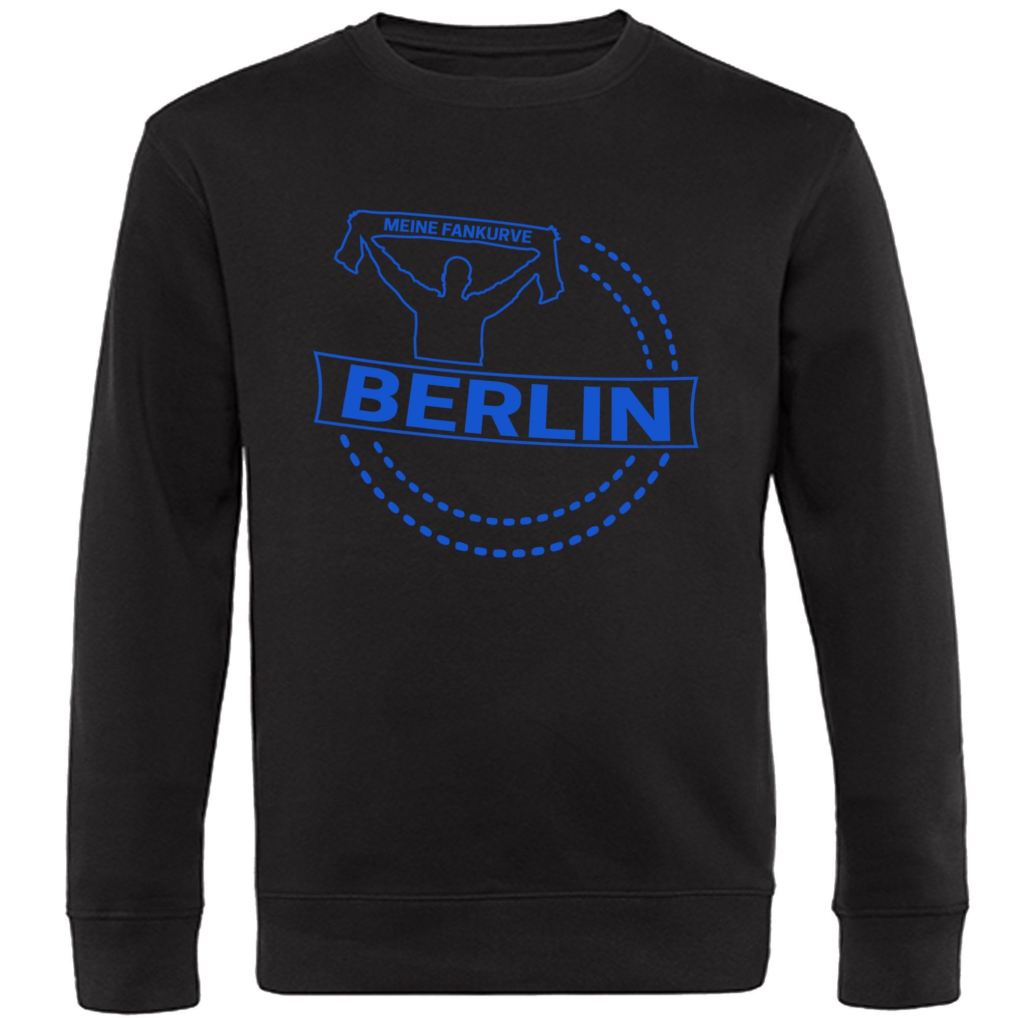 multifanshop Sweatshirt Berlin blau - Meine Fankurve - Pullover