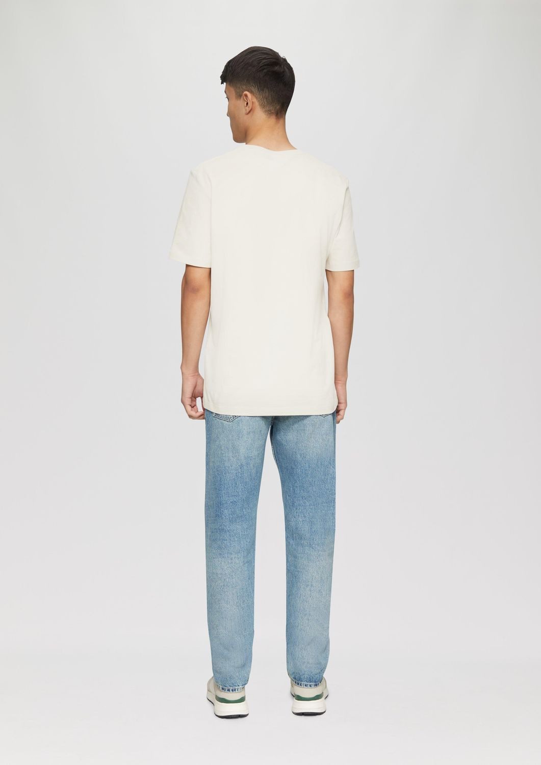 s.Oliver T-Shirt T-Shirt V-Ausschnitt, kurzarm, Baumwolle, einfarbig