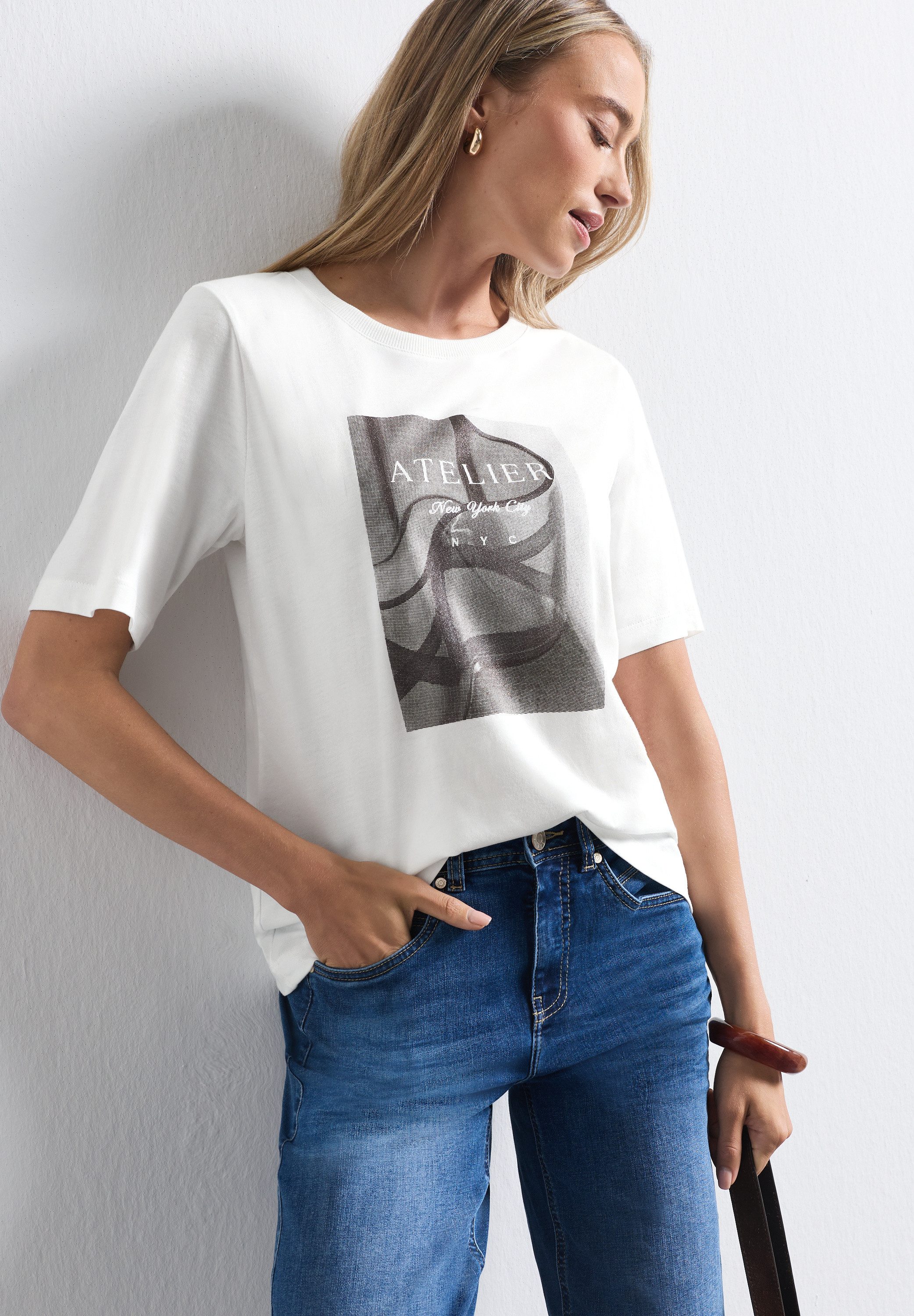 STREET ONE Kurzarmshirt mit modischem Fotoprint