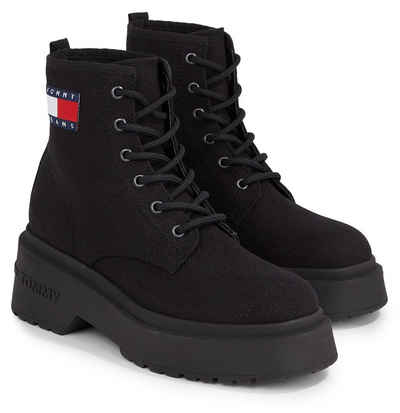 Tommy Jeans TJW LACE UP FESTIVAL BOOT Чоботи на шнурівці, Blockabsatz, Schnürschuh, Stiefelette mit derber Absatzgestaltung