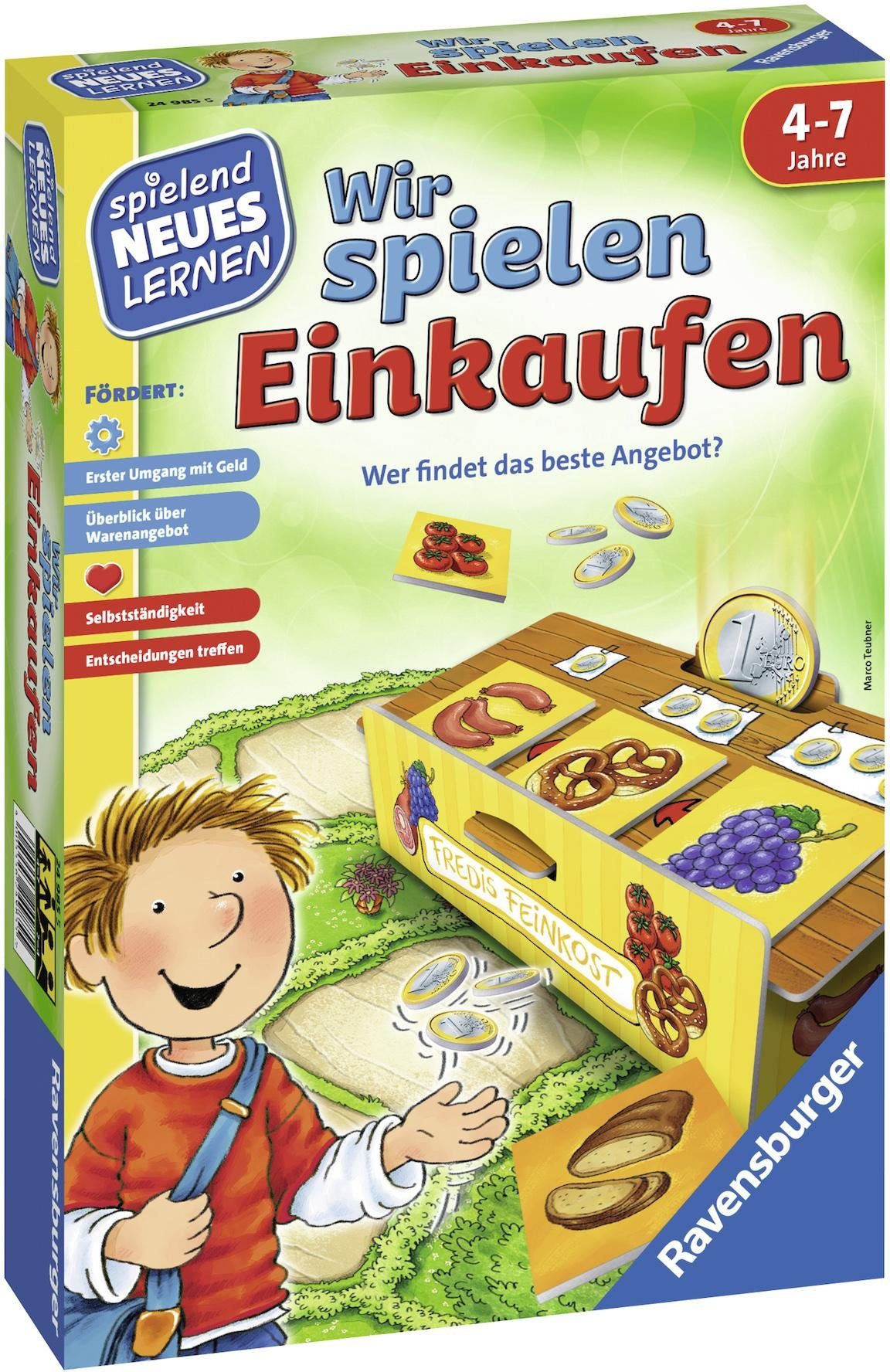 Ravensburger Spiel Wir spielen Einkaufen, Made in Europe