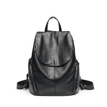 AUKUU Freizeitrucksack Rucksack für Damen, modisch, vielseitig, lässig, weiches Leder, Rucksack mit großer Kapazität, Reisetasche, Schultasche für Damen