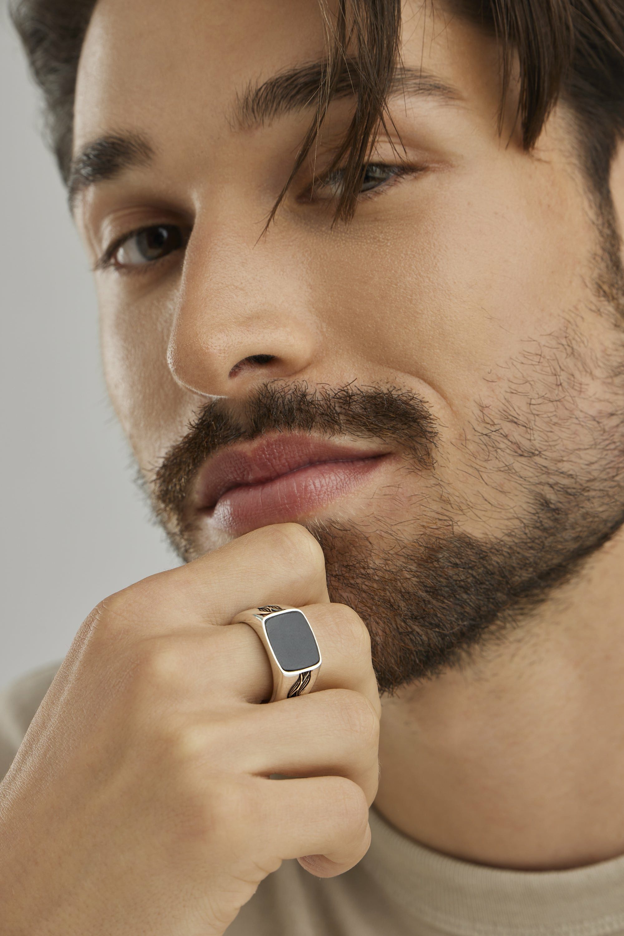 CAI Men Fingerring Ring für Herren (keine Angabe, 1-tlg)