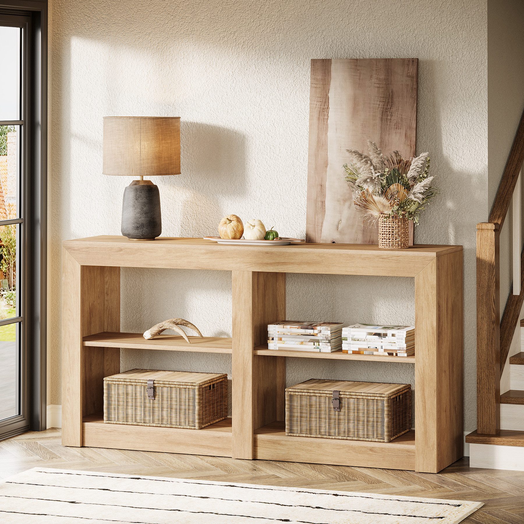 Tribesigns Konsolentisch Rustikal, 150x35x85 cm mit günstig online kaufen