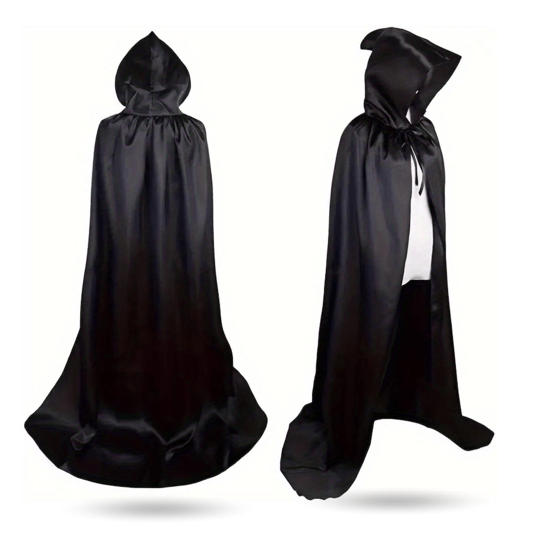 Umhang Umhang Vampir Kostüm - Umhang schwarz Kaputze Halloween Kostüm Herren