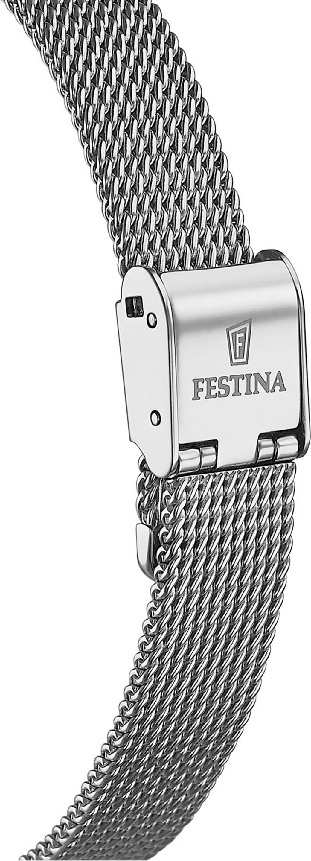 Festina Quarzuhr Mademoiselle F20494/4, Armbanduhr, Damenuhr, Edelstahlarmb günstig online kaufen