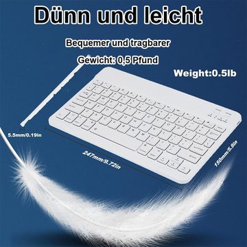 Civetes Leichtes und tragbares Design Tastatur- und Maus-Set, Flexible Effizient, leise und kompatibel mit einstellbaren DPI-Stufen