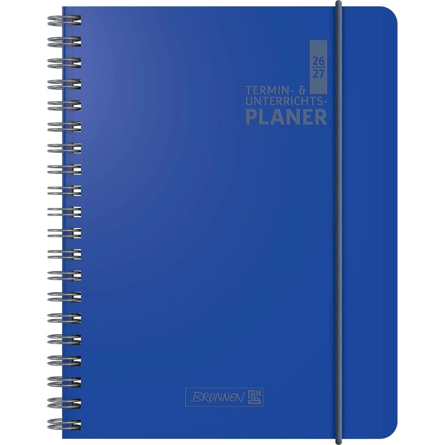Lehrerkalender Termin- & Unterrichtsplaner 2026/2027, A5, Kunststoff, blau