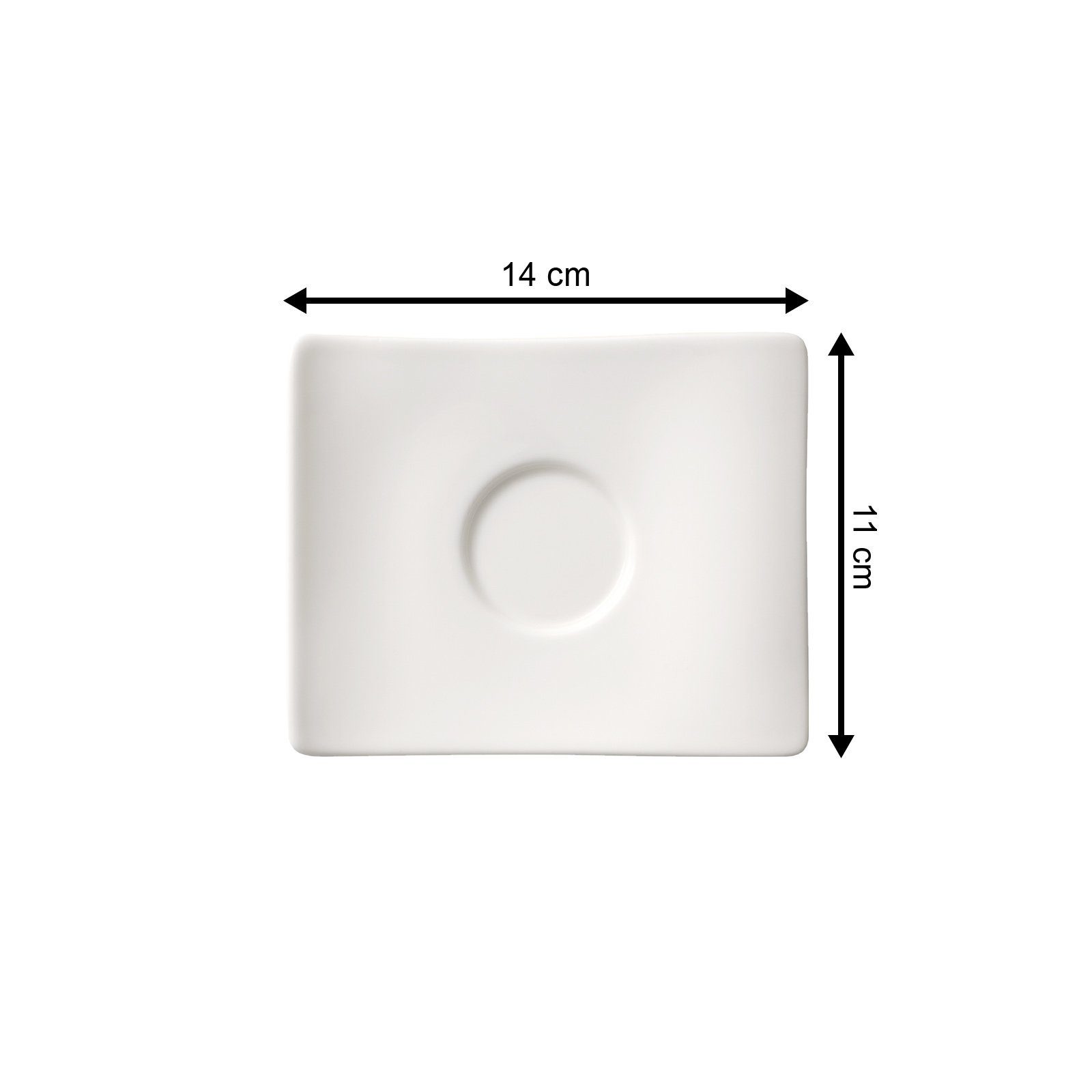 Villeroy & Boch Tasse NewWave Espressotasse mit Untertasse 80 ml, 1-tlg., Porzellan