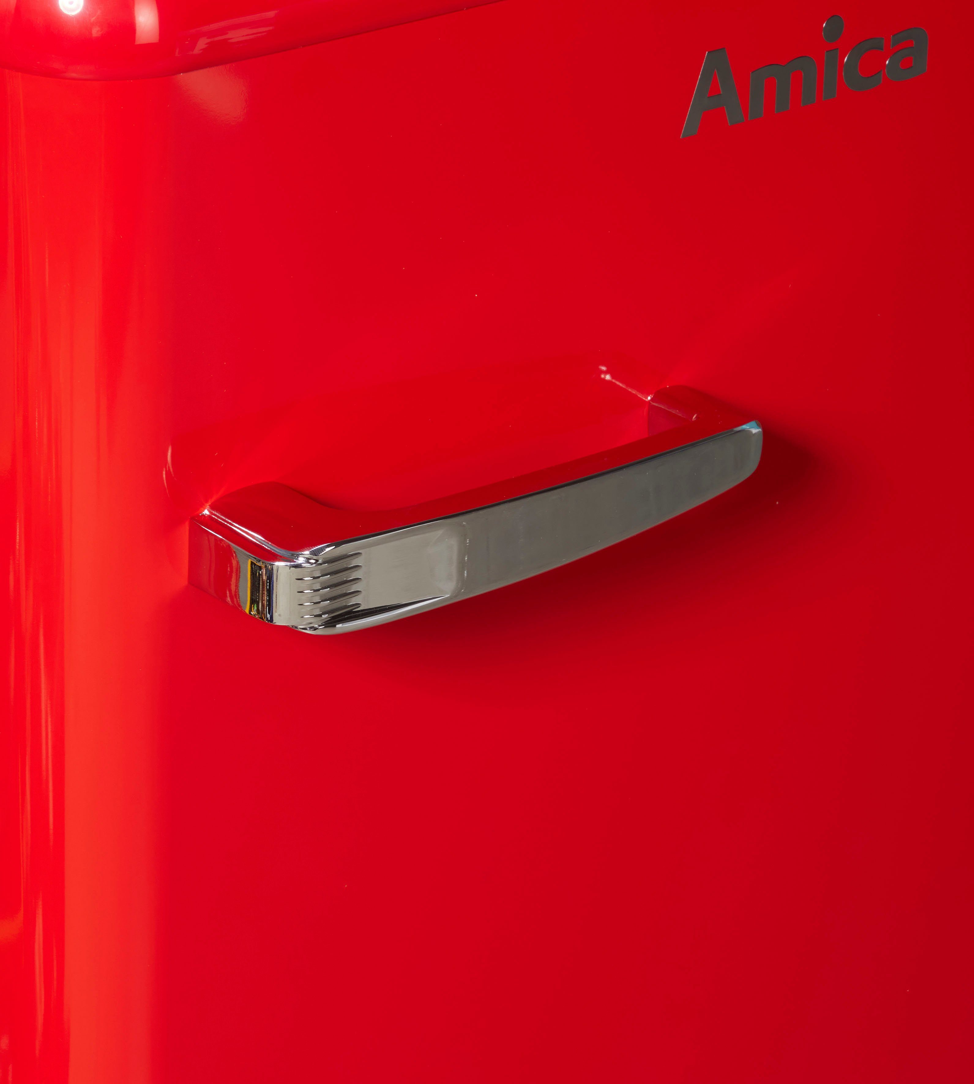 Amica Kühlschrank cm R, breit hoch, 55 rot 87,5 KSR cm 361 160