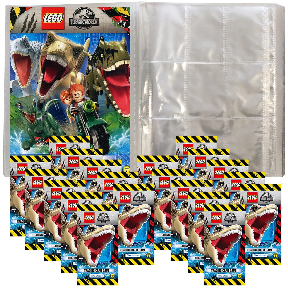 LEGO® Sammelkarte Blue Ocean LEGO Jurassic World Serie 2 1 Leere Sammelmappe +20 Booster