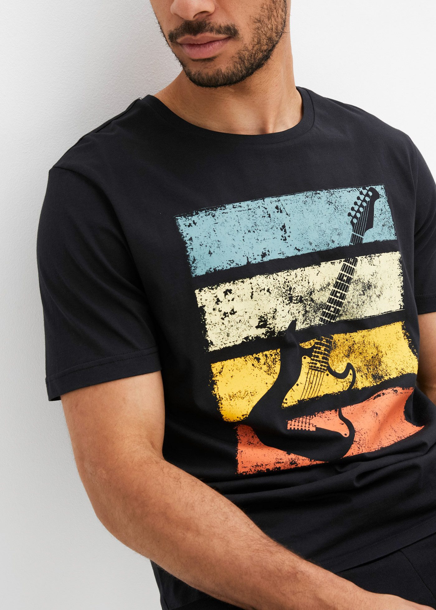 bonprix T-Shirt Regular Fit, mit Rundhalsausschnitt, aus reiner Baumwolle