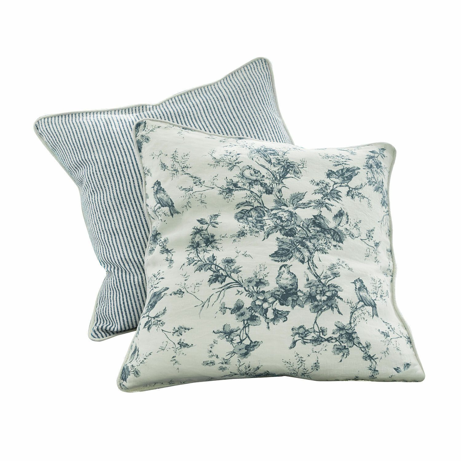 Mirabeau Dekokissen Kissen 2er Set Emilie blau/creme, none