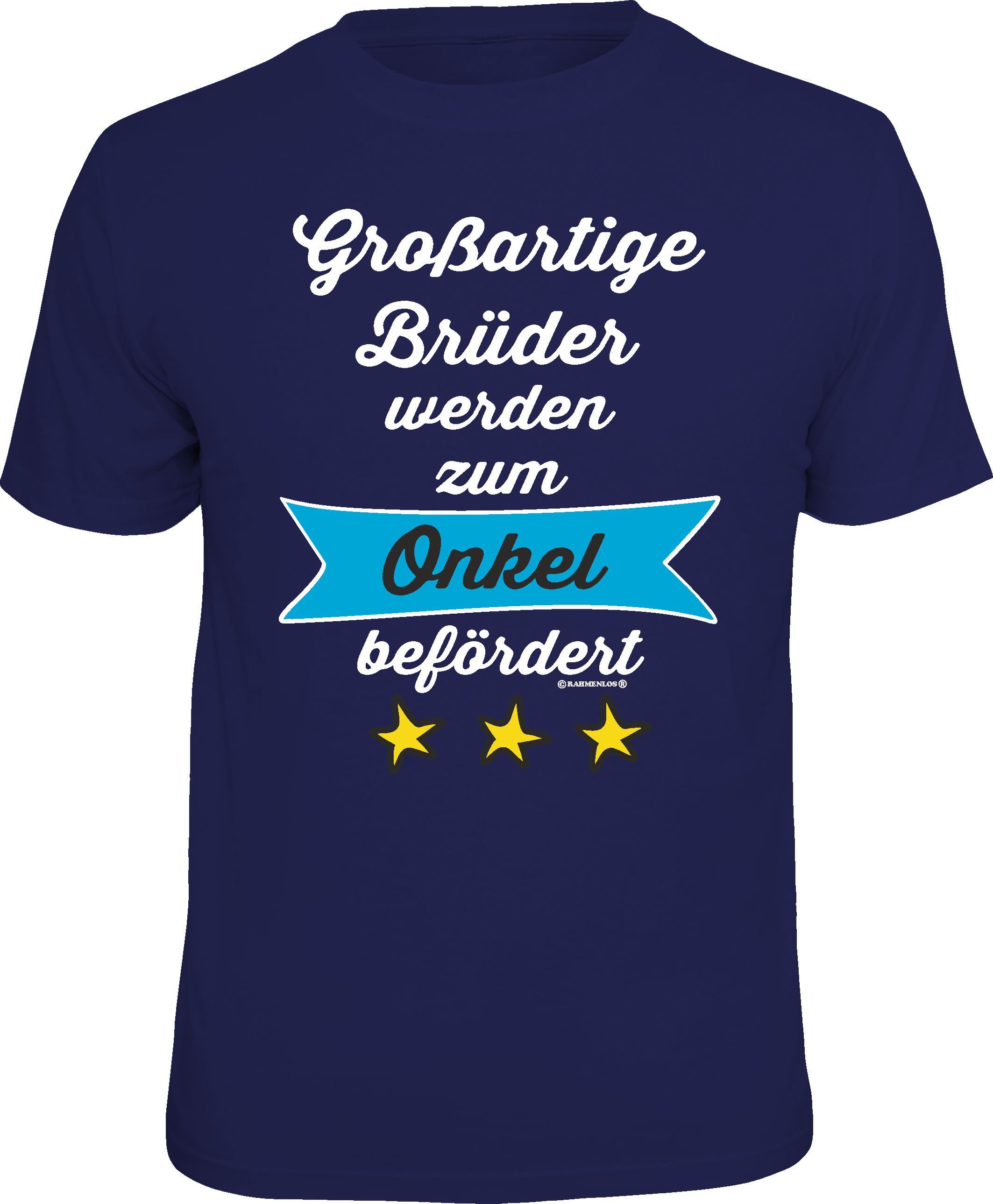 T-Shirt Großartige Brüder werden zum Onkel befördert