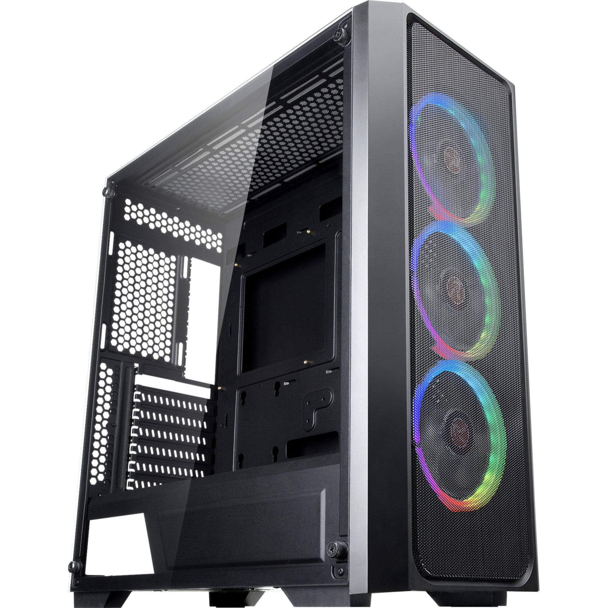 raijintek Корпуса ПК RAIJINTEK PONOS MS, Tower-Gehäuse, (Mesh-Version)