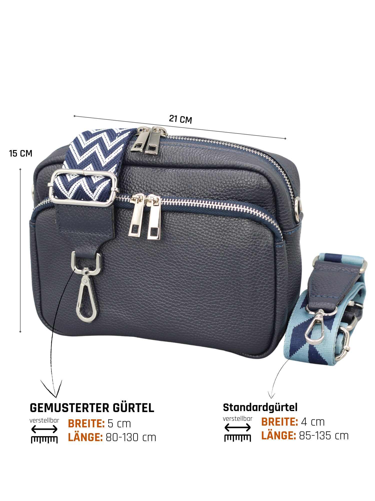 Adel Bags Schultertasche BELLA Umhängetasche für Damen, Schultertasche mit günstig online kaufen