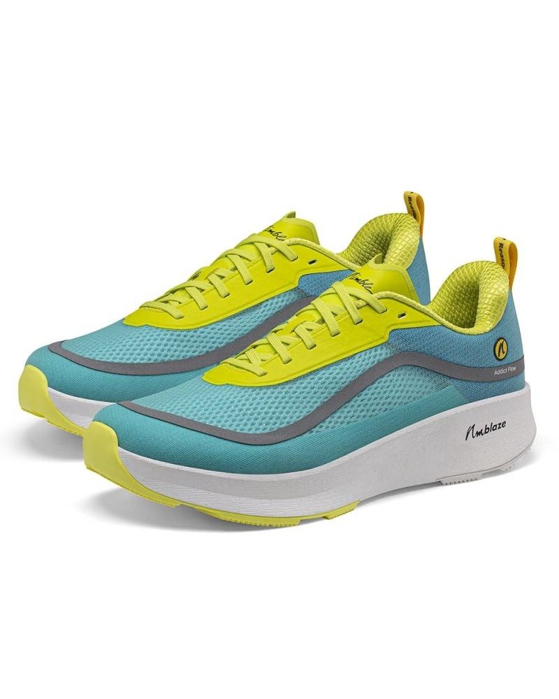 Joe Nimble Addict Flow blau/gelb Damen Laufschuh