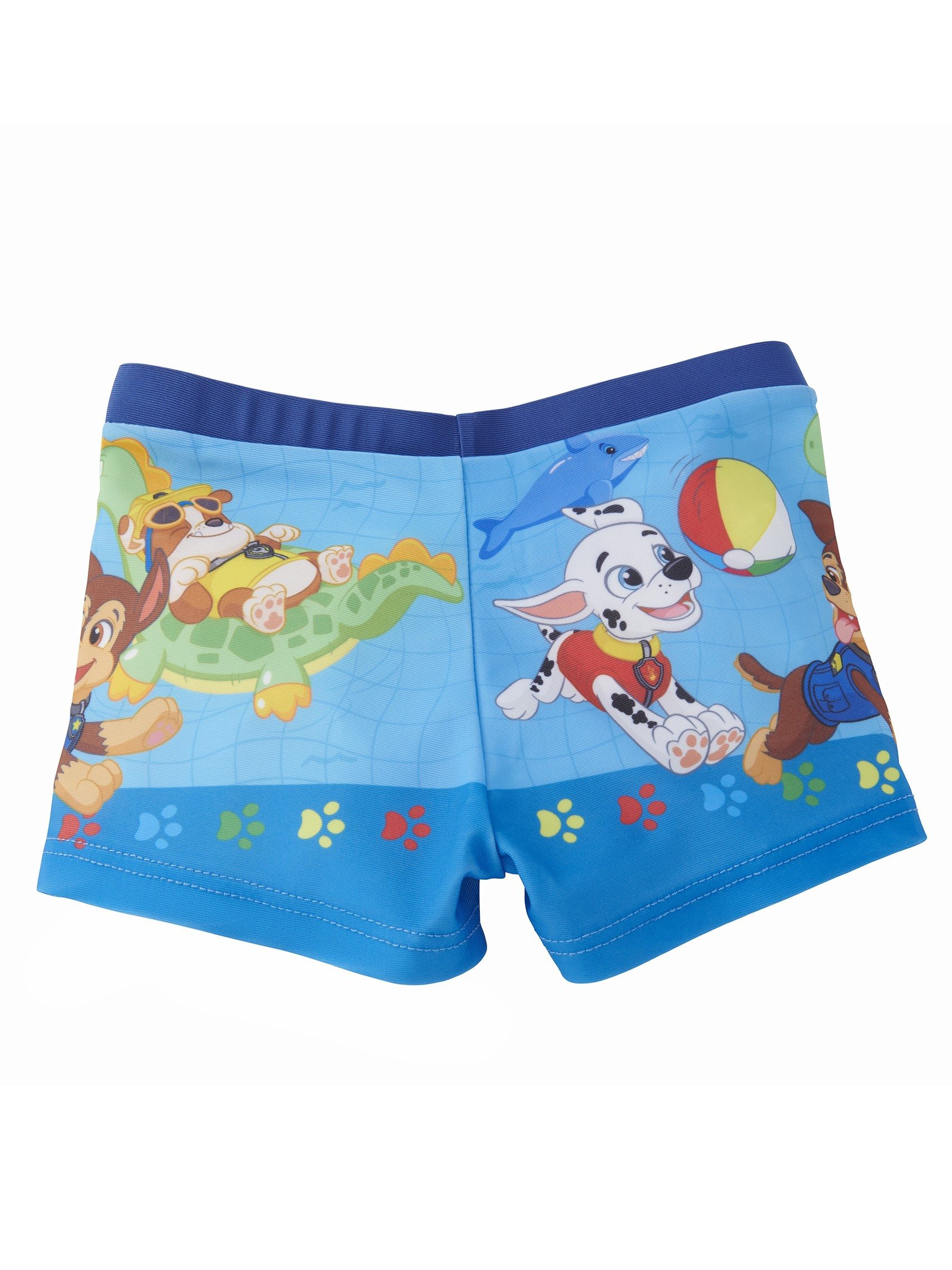 United Labels® Badehose Paw Patrol - Marshall, Chase & Rubble am Pool
